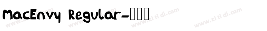 MacEnvy Regular字体转换